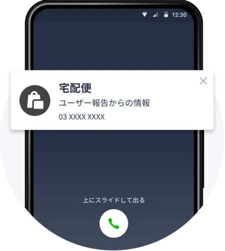 知らない番号の識別