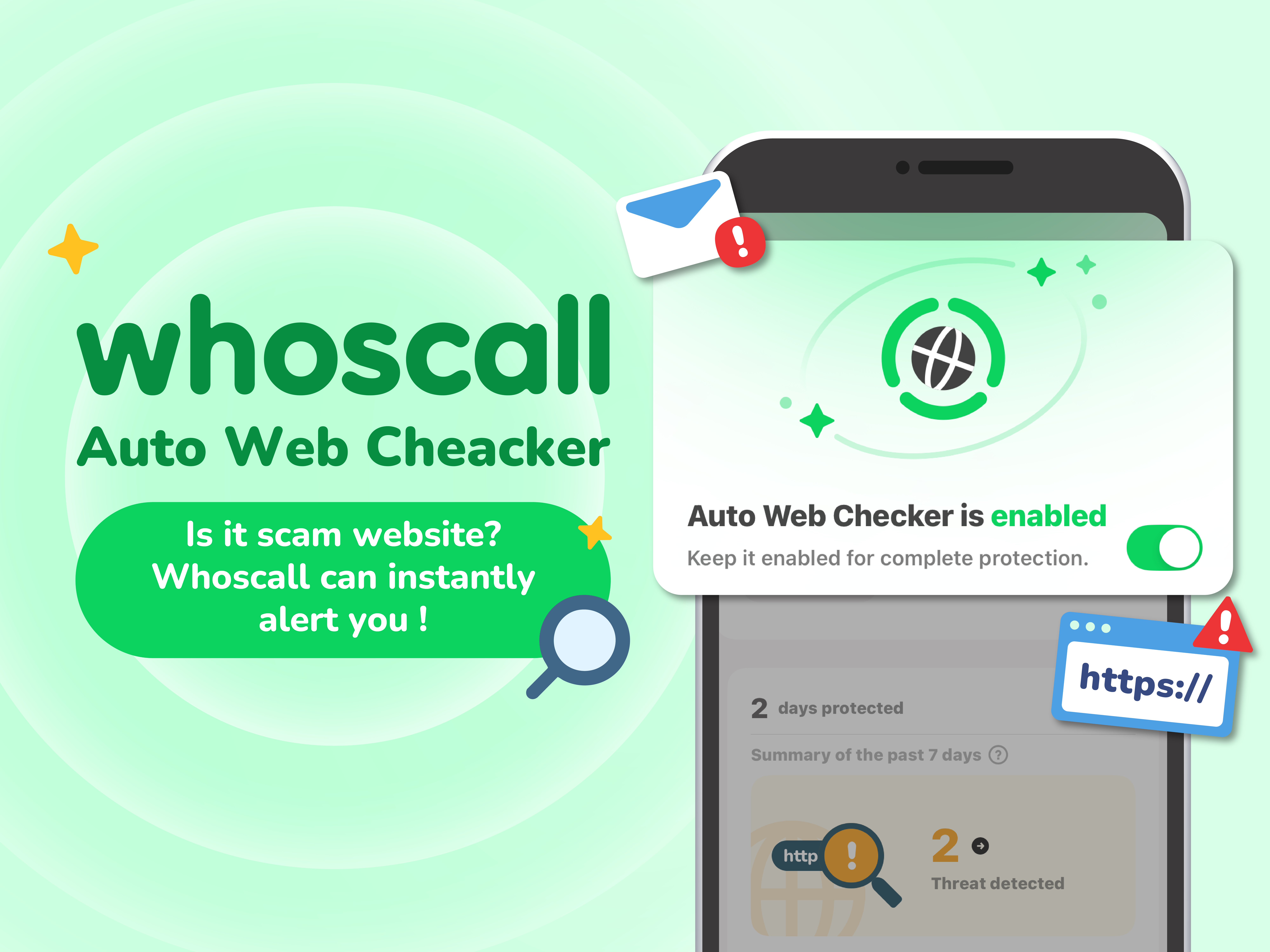 The Web Checker, Whoscall’s newest feature, determines whether a link is safe before you can even say “Scam!”